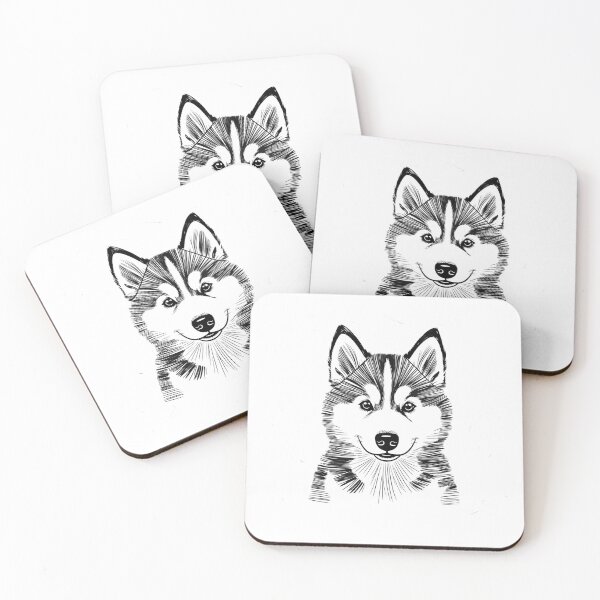 Item preview, Cute Face Siberian Husky designed and sold by FreeStyleTrend.