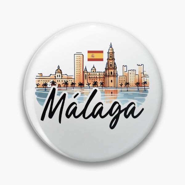 Item preview, Malaga Spain Cityscape designed and sold by WanderlustCoCo.