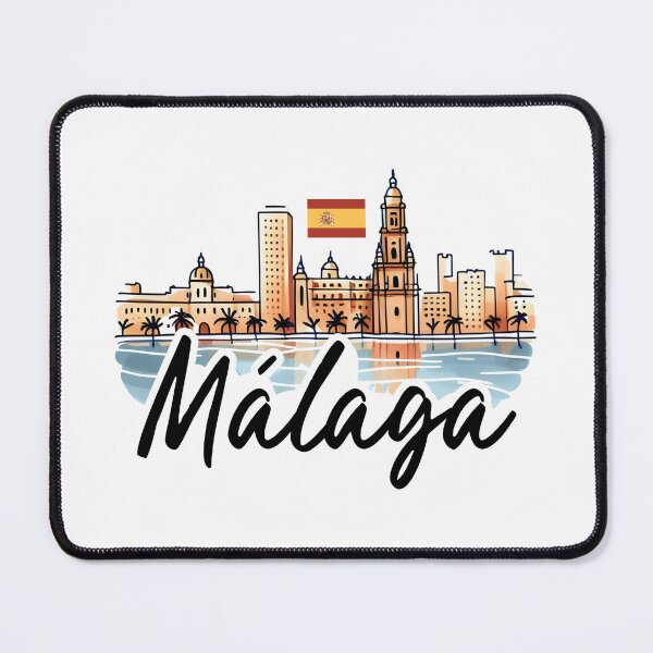 Item preview, Malaga Spain Cityscape designed and sold by WanderlustCoCo.