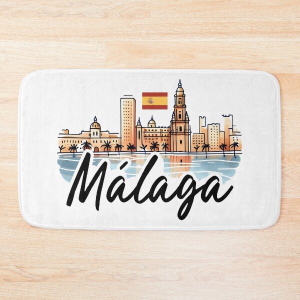 Item preview, Malaga Spain Cityscape designed and sold by WanderlustCoCo.