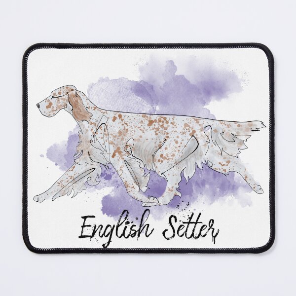 Item preview, English Setter Watercolor designed and sold by Spinyflowerart.