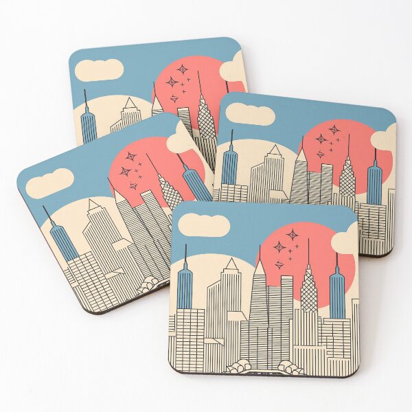 Item preview, Retro Skyline Vibes: New York City designed and sold by Marcy77.
