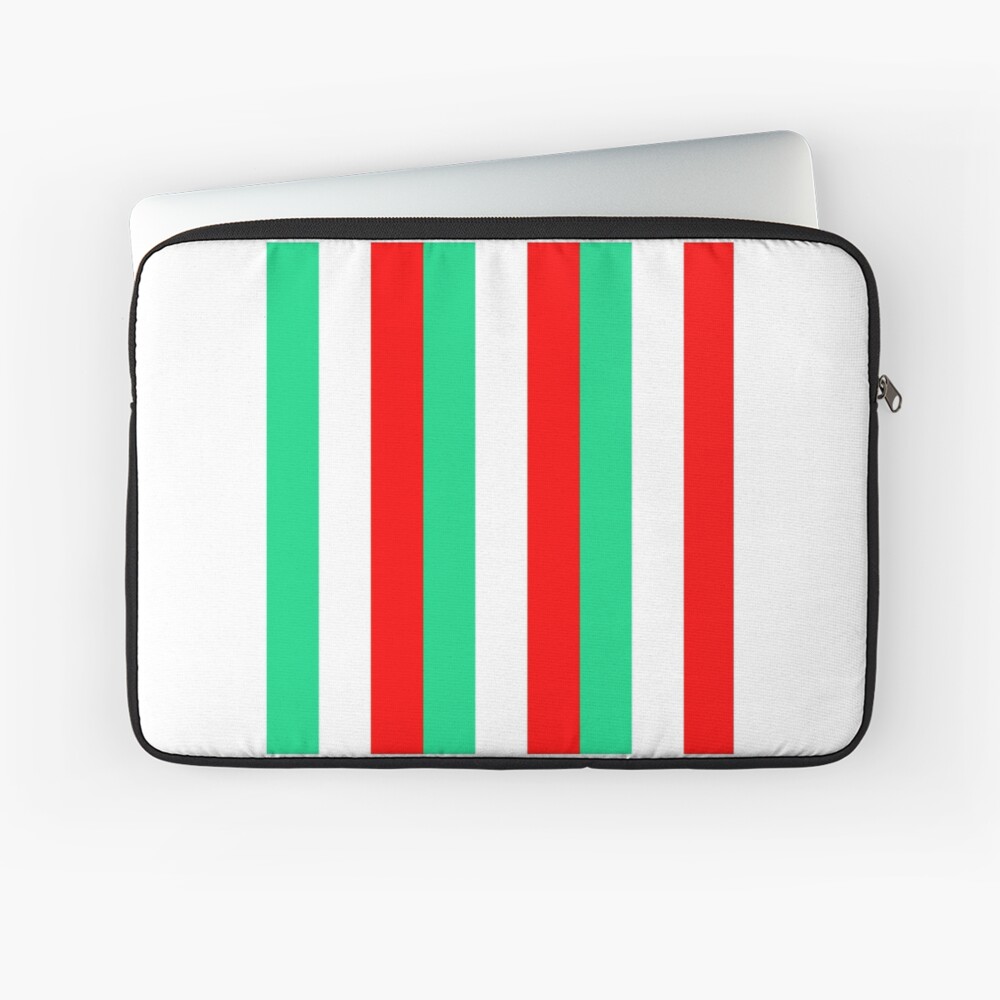 Red, Green and White Stripes Graphic T-Shirt for Sale by inoursociety