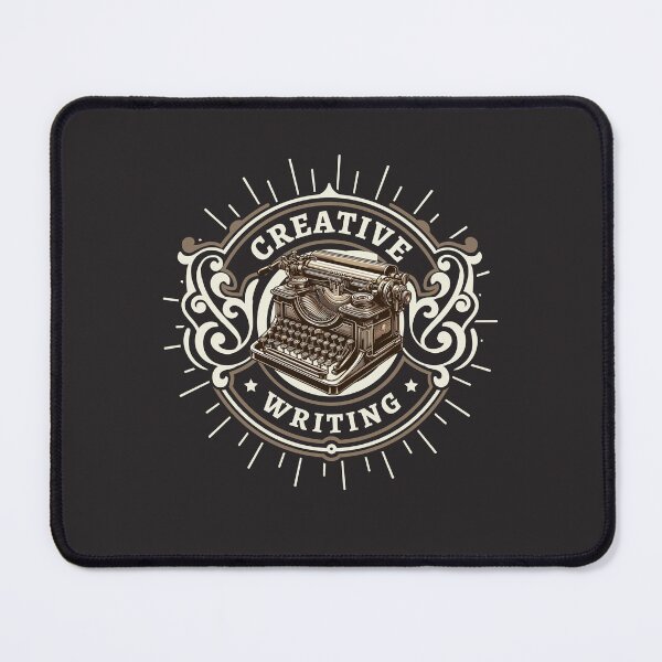 Item preview, Vintage Typewriter - Creative Writing (Black Background) designed and sold by MusesWhispers.