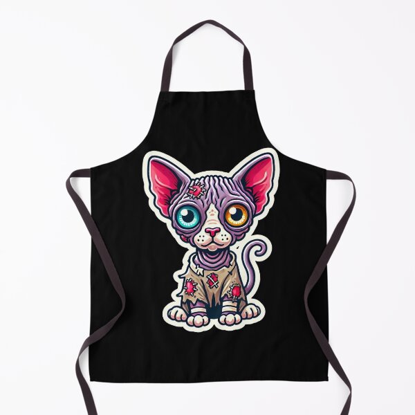Item preview, Cute Zombie Cat in Halloween costume - Sphynx kitty Trick-or-treat! designed and sold by Rodim91.