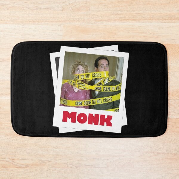 Item preview, Mr. Monk Detective Adrian Monk Sharona Fleming black T-shirt  designed and sold by My Favorite Store.