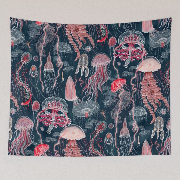 Item preview, Bloom - candy floss midnight designed and sold by Katherine Quinn Illustration.