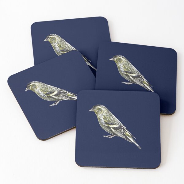 Item preview, Eurasian Siskin White Alternate Design  designed and sold by designsasstultd.