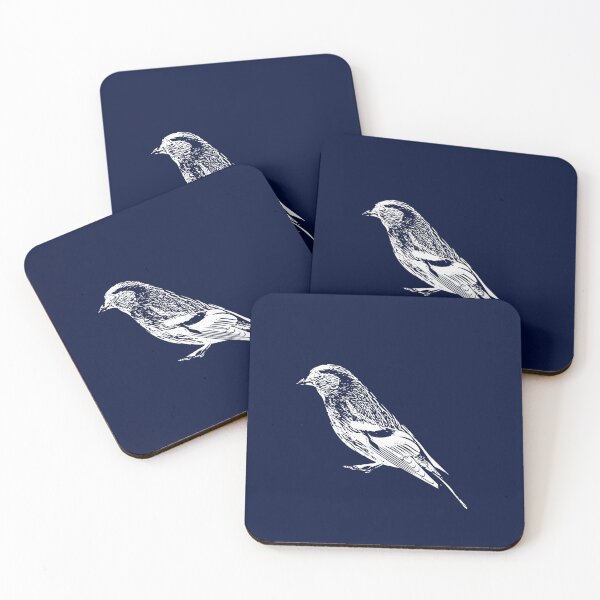 Item preview, Eurasian Siskin White Design  designed and sold by designsasstultd.