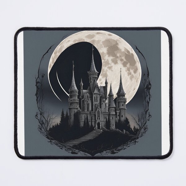 Item preview, Gothic castle at night designed and sold by Annacreations1.