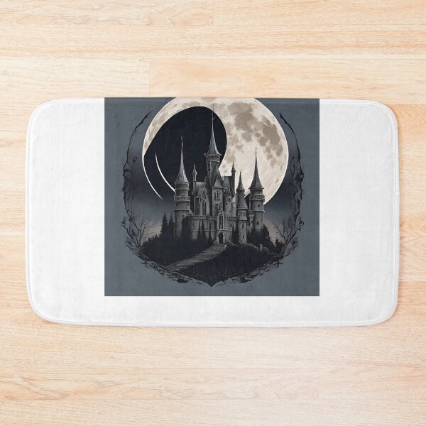 Item preview, Gothic castle at night designed and sold by Annacreations1.