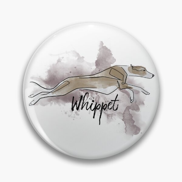 Item preview, Whippet Watercolor designed and sold by Spinyflowerart.