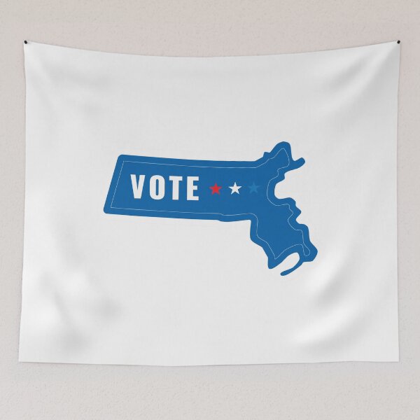 Item preview, Massachusetts Votes Blue: Support Democratic Change designed and sold by Mundivagant Designs.
