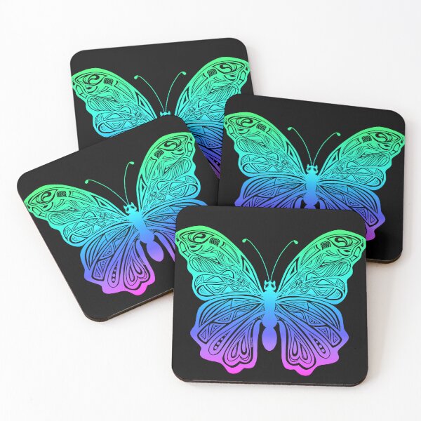 Item preview, Bold Graphic Butterfly Cool Tone Gradient designed and sold by FeralGenxer.