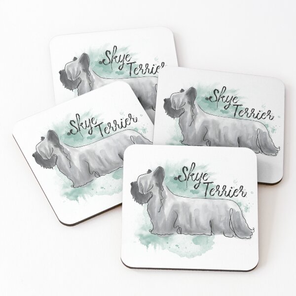 Artikelvorschau, Aquarell eines Skye Terriers entworfen und verkauft von Spinyflowerart.