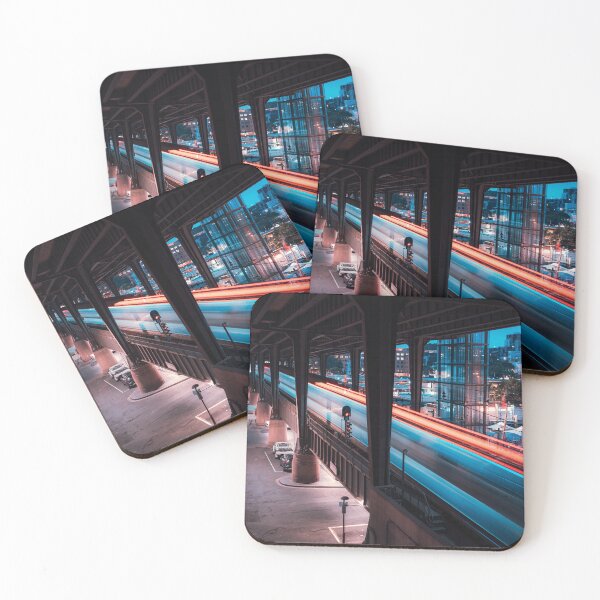 Item preview, Night Train City Neon designed and sold by TKPhotoPrints.