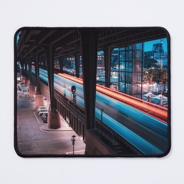 Item preview, Night Train City Neon designed and sold by TKPhotoPrints.