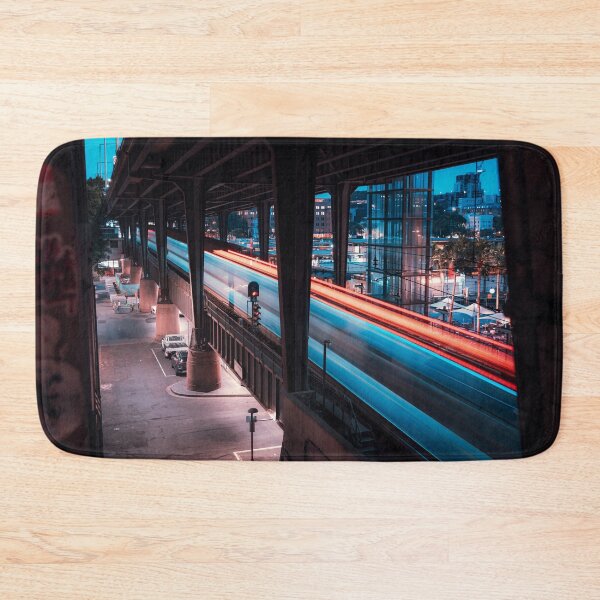 Item preview, Night Train City Neon designed and sold by TKPhotoPrints.