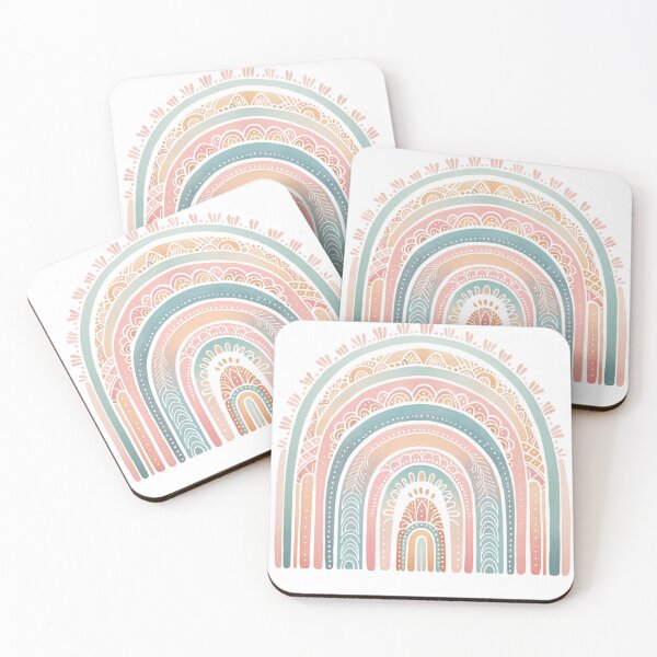 Item preview, Boho Pastel Watercolor Tribal Rainbow designed and sold by MeroroGraphics.