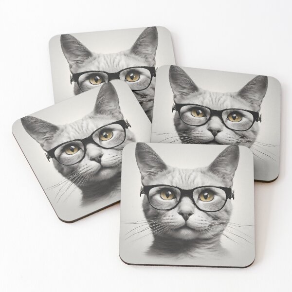Item preview, Cat in Stylish Glasses 4 designed and sold by Tom-Johnson.