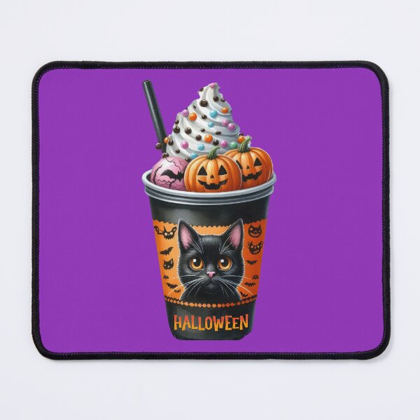 Item preview, Pumpkin Cat Halloween Drink Cup with Whipped Cream and Chocolate designed and sold by styleonestaa.