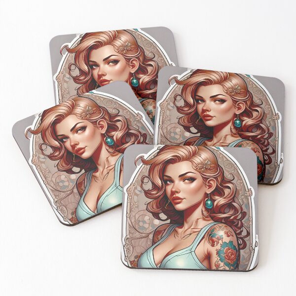 Item preview, Tattoo Pinup Girl  designed and sold by MatrixTattoo.