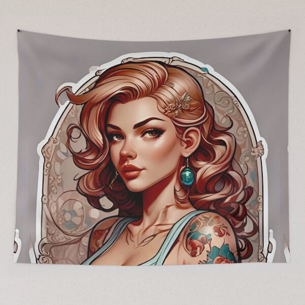 Item preview, Tattoo Pinup Girl  designed and sold by MatrixTattoo.