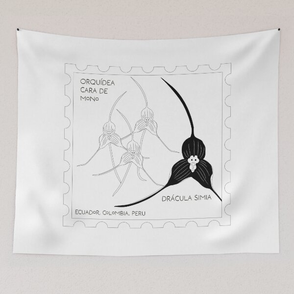 Item preview, The monkey orchid (Dracula Simia) B&W designed and sold by SanaMaria8.