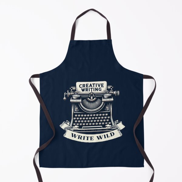 Item preview, Retro Typewriter - Creative Writing Art (Blue Background) designed and sold by MusesWhispers.