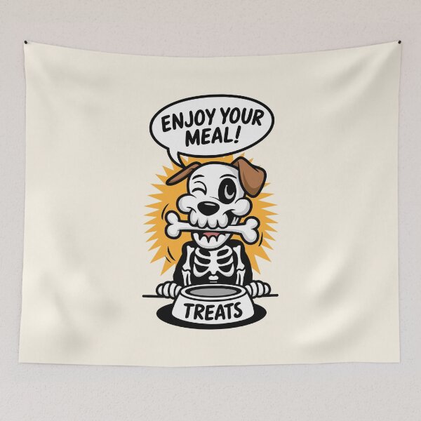 Item preview, Skeleton Dog Treats: Enjoy Your Meal designed and sold by MolonasDesigns.