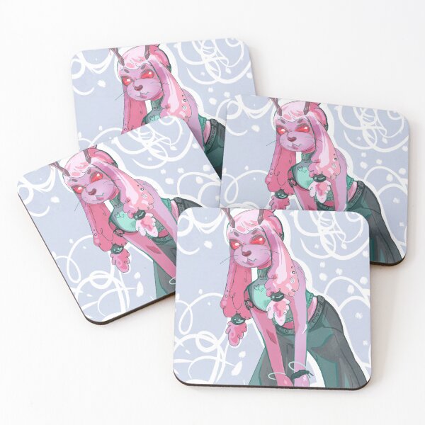 Item preview, pink jackalope girl designed and sold by Liz-S-Art.