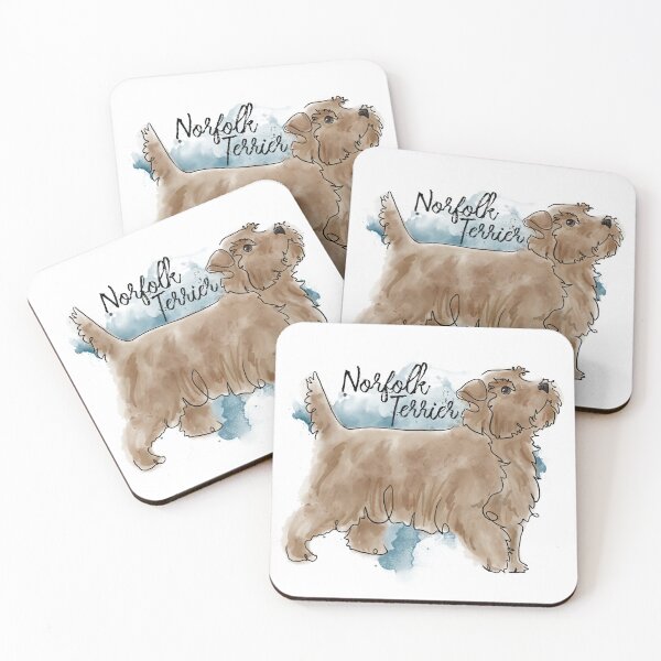 Item preview, Norfolk Terrier Watercolor designed and sold by Spinyflowerart.