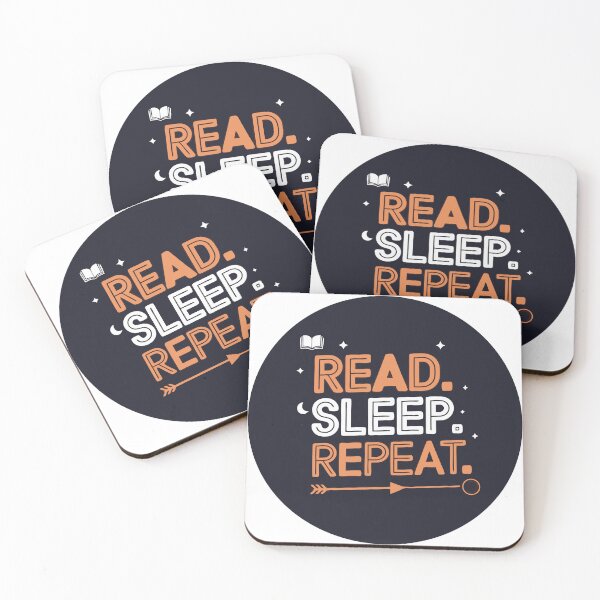 Item preview, Sticker T-Shirt Design Trending: Read. Sleep. Repeat. designed and sold by ForeverPrintsOK.