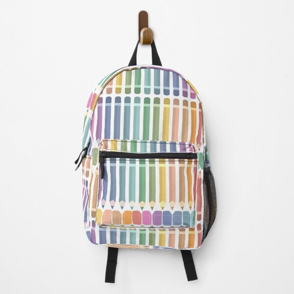 Item preview, Rainbow Color Pencils And Erasers Back To School Design On White designed and sold by JaselviiStudio.
