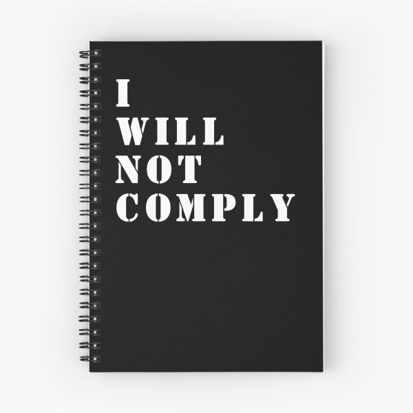 Item preview, I Will Not Comply designed and sold by HomeFreewithMe.