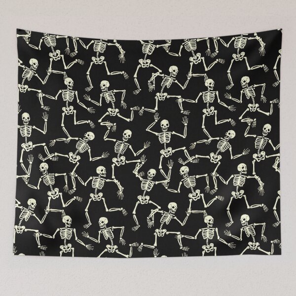Item preview, Funny Dancing Skeletons Halloween Print designed and sold by artofclaire.