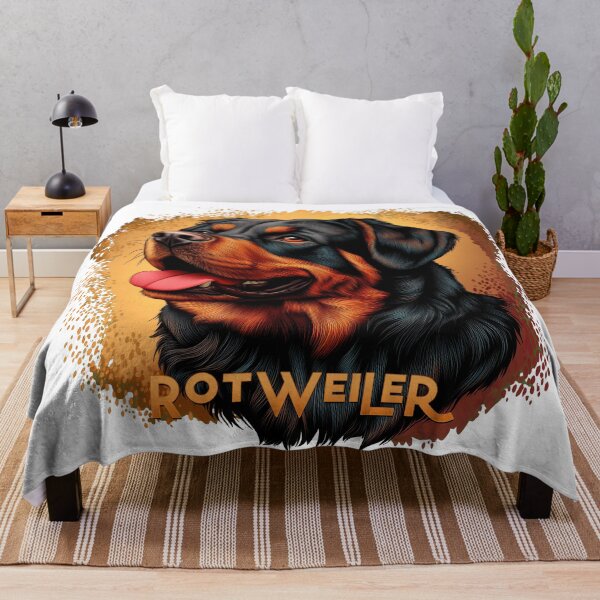 Aperçu de l'œuvre Affiches et t-shirts - Races de chiens : Rottweiler créée et vendue par ForeverPrintsOK.