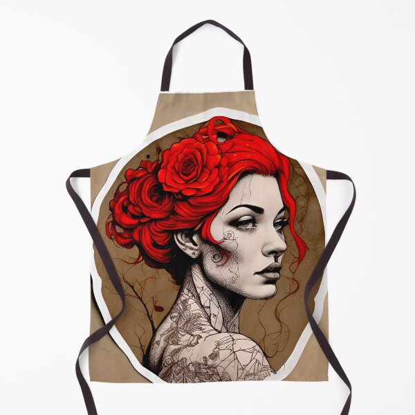 Item preview, Red Tattoo Pinup Girl designed and sold by MatrixTattoo.