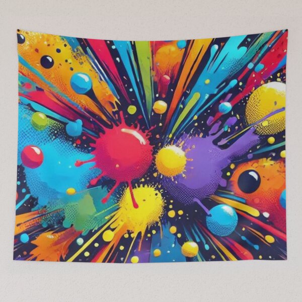 Item preview, Burst Of Color Splash Art designed and sold by aheartforgod.