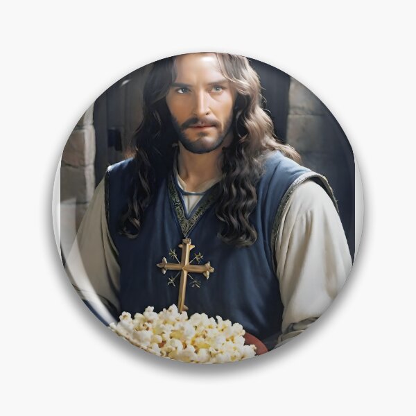 Item preview, Jesus with popcorn designed and sold by AwakenedDreamer.