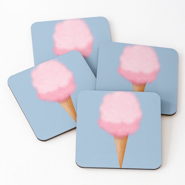 Item preview, Pink sugar cotton candy floss in a cone. designed and sold by claireseyeview.