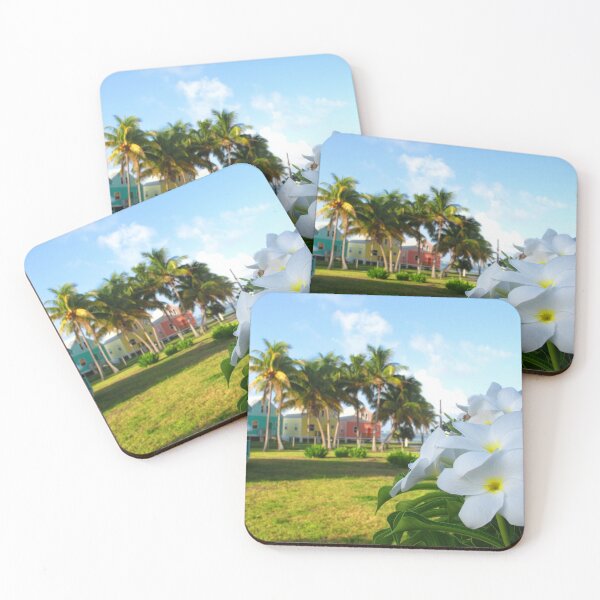 Colourful Cottages Coasters (Set of 4)