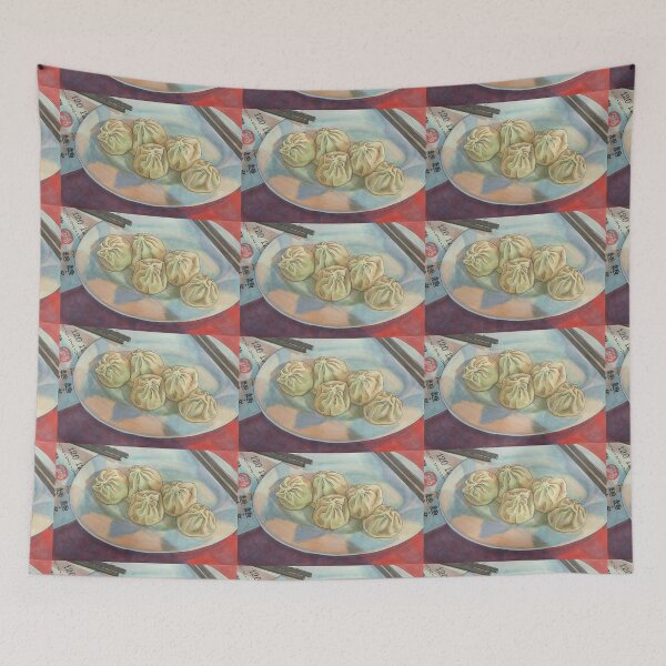 Item preview, Soup Dumplings under the Night Market Lights designed and sold by LoveJingle.