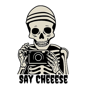 Artwork thumbnail, Skeleton Camera by EvieJsDesign