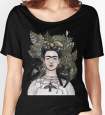 Frida Kahlo self portrait version Women's Relaxed Fit T-Shirt