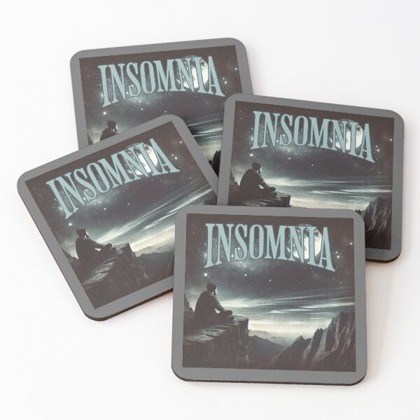 Item preview, Insomnia Man on a Cliff Under Night Sky designed and sold by taratops.