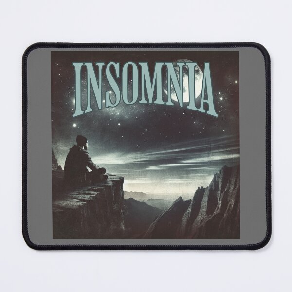 Item preview, Insomnia Man on a Cliff Under Night Sky designed and sold by taratops.