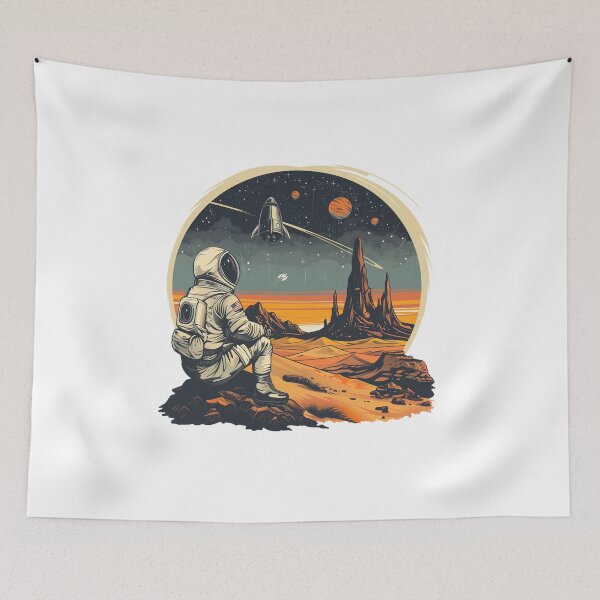 Item preview, Astronaut Watching the Distant Galaxy designed and sold by Artcurrents.
