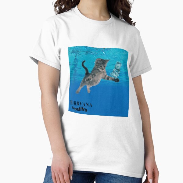 Artikel-Vorschau von Katzenparodie des Albumcovers „Nirvana Nevermind“, designt und verkauft von nuila.