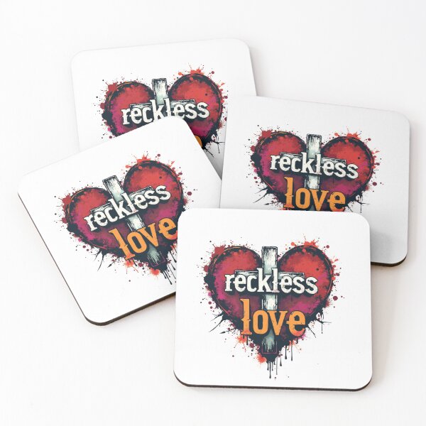 Item preview, Reckless Love, Cross, Heart Shape designed and sold by Faithloveshop.